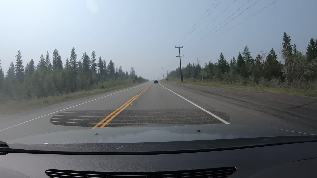 pov 자동차 운전 모션 시간 경과