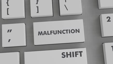 pulsación del botón de mal funcionamiento en el teclado