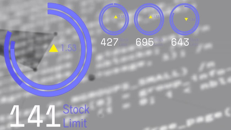 Animation of data processing over numbers