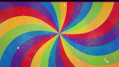 animación del fallo sobre el fondo del arco iris