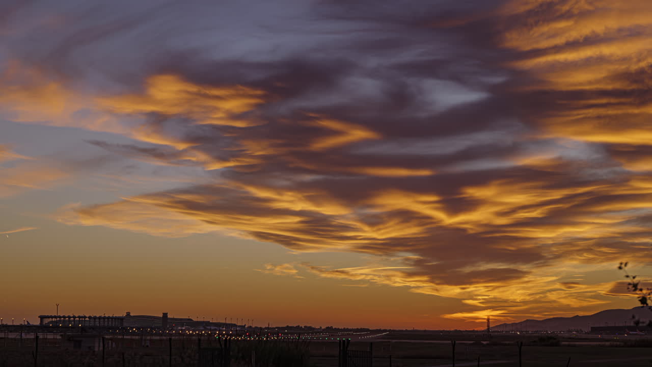 놀라운 일몰 색상