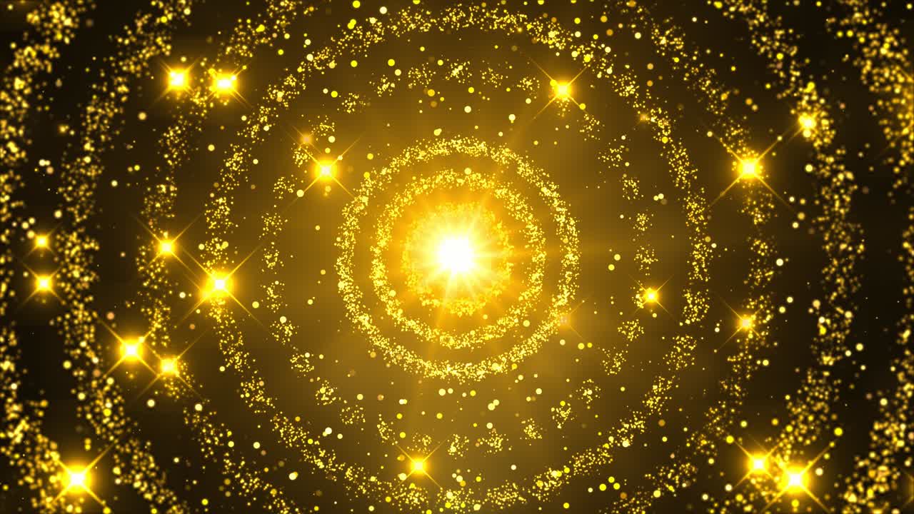 3d 4k 추상적인 폭발 금빛 빛은 빛의 속도 선을 반인다 축제 황금 모션 루프 배경