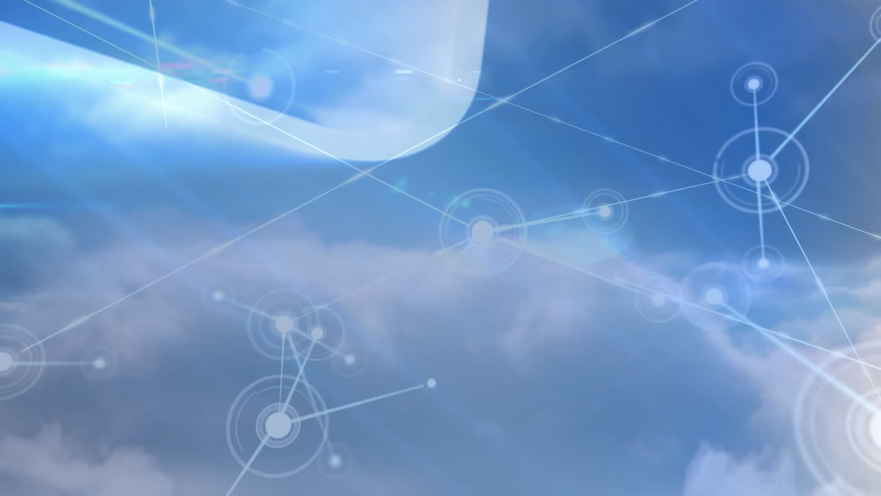 하늘을 가로지르는 연결 네트워크의 활성화