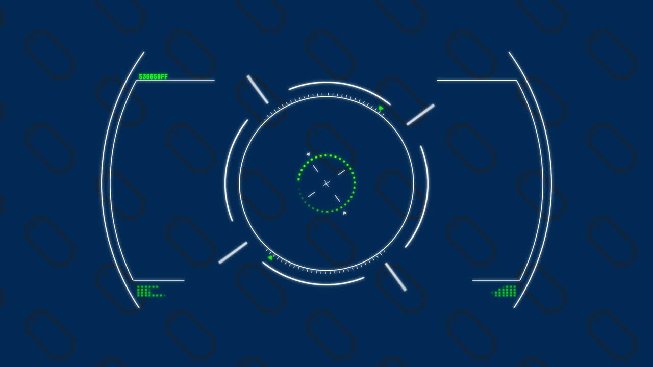 animación de escaneo de alcance sobre las etiquetas