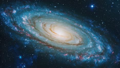 majestic spiral galaxy in deep space