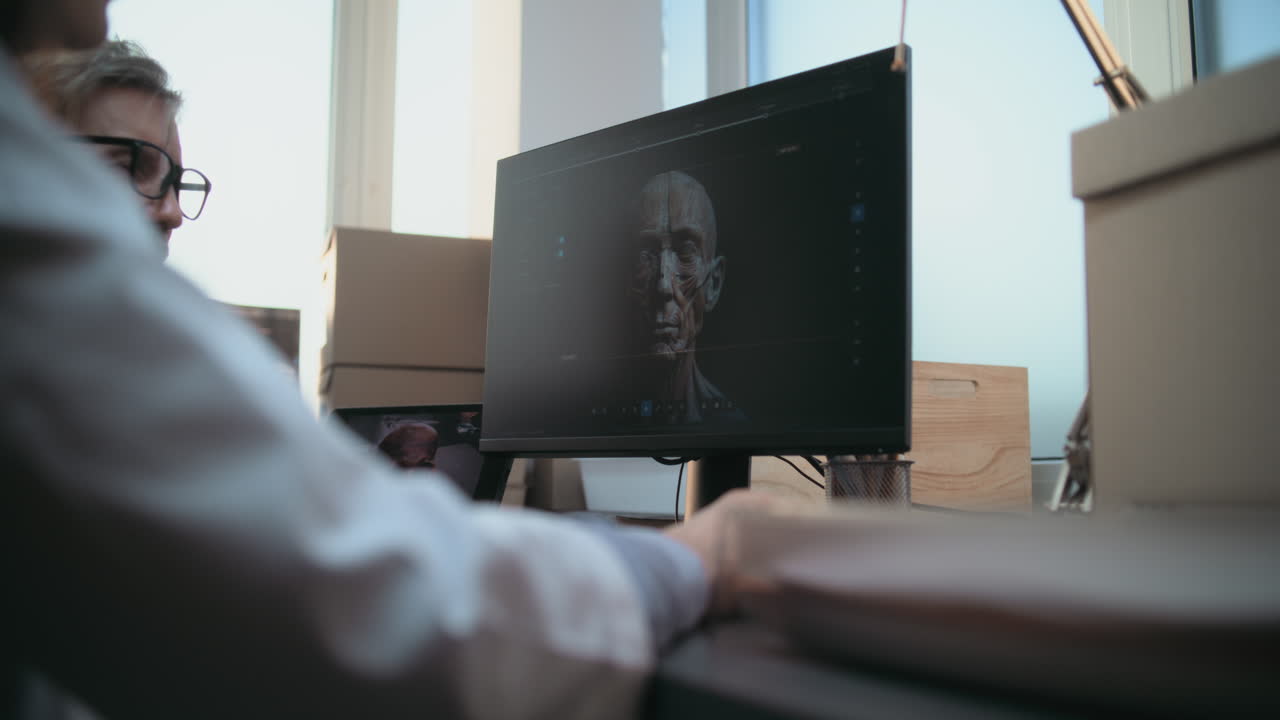 personas que trabajan en una computadora en un entorno de oficina