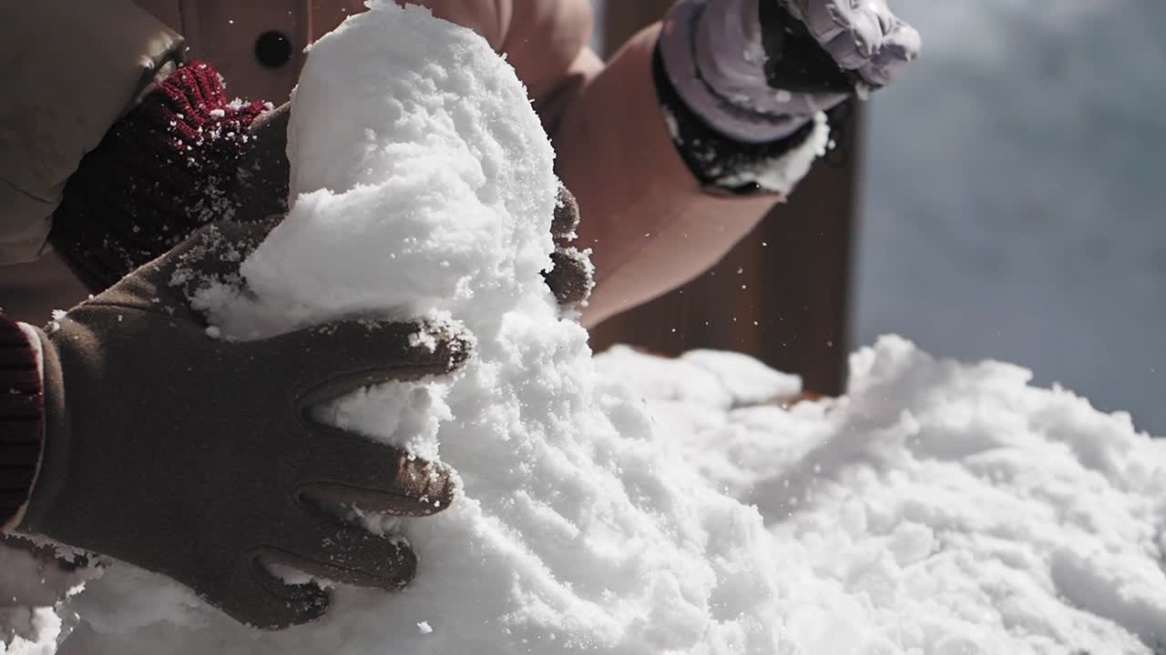 스노우맨을 만드는 것