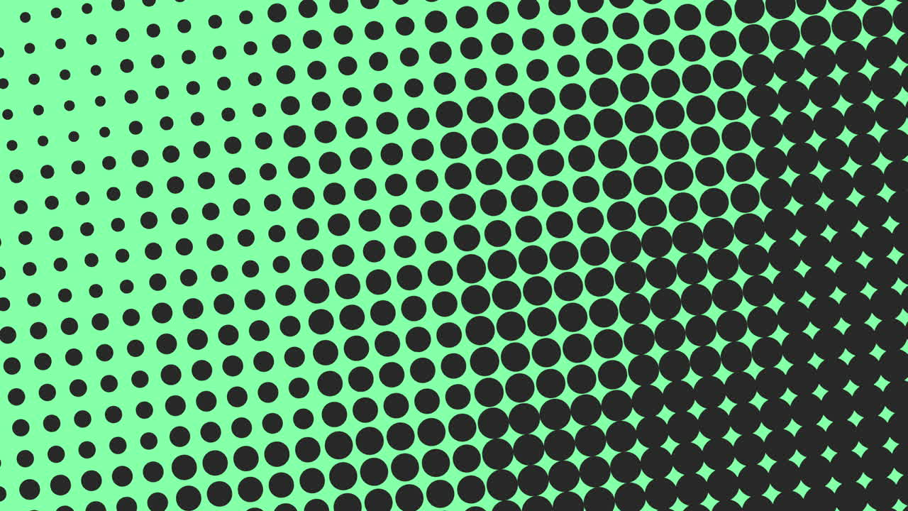 Circular dotted pattern on green background