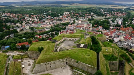 Kłodzko-Fortress,-Lower-Silesian-Voivodeship,-Poland.-Aerial-Shot