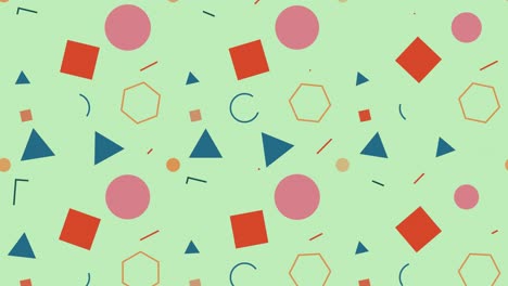 colored geometric shapes background