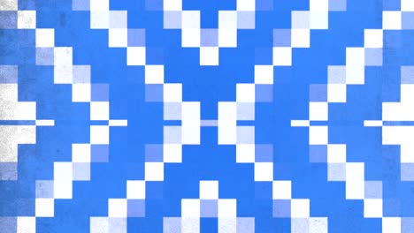Faszinierende-Blaue-Und-Weiße-Pixelige-Muster-Abstrakte-Digitale-Kunst
