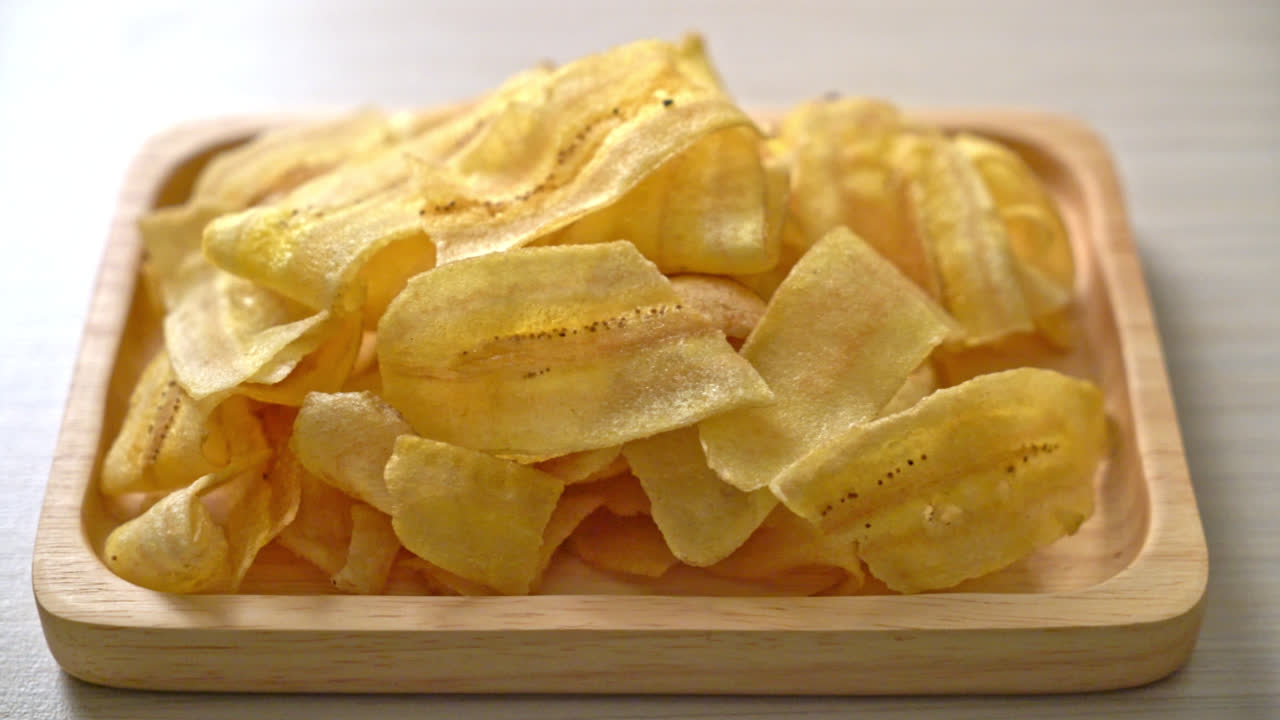 Crispy Banana Chips - fried or baked sliced banana