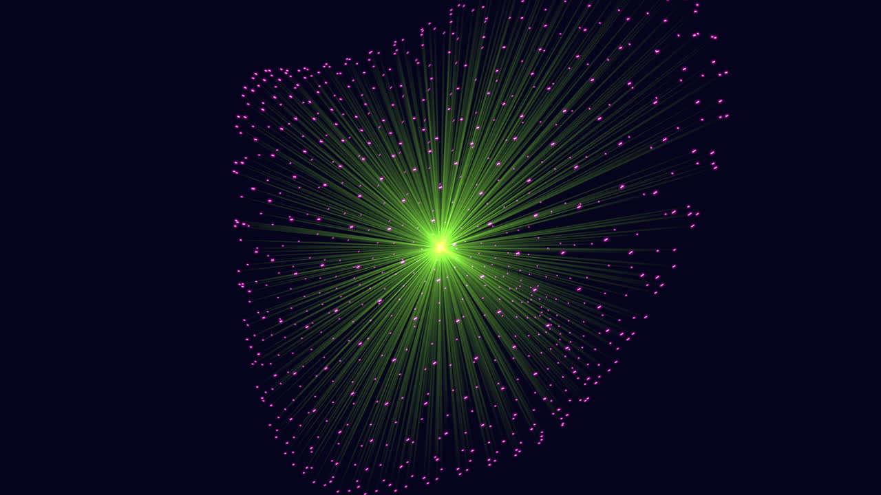 블랙 그라데이션 3에 네온 글리터가 있는 미래형 라인