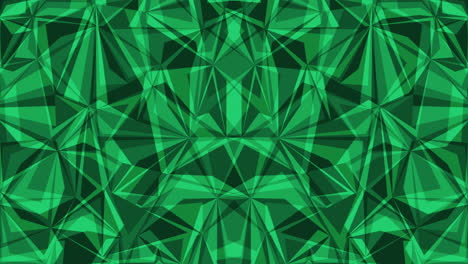 Animación-De-Fondo-En-Bucle-De-Textura-Geométrica-De-Simetría-Abstracta-Verde-Esmeralda
