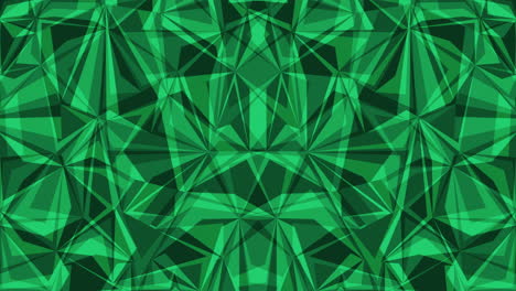 Emerald Green Abstract Symmetry Geometric Texture Looping Background Animation