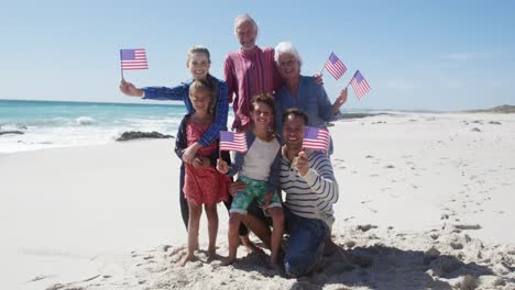 family enjoying free time on the beach together