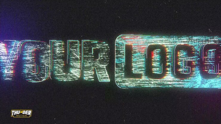 Neon Grunge Logo Reveal