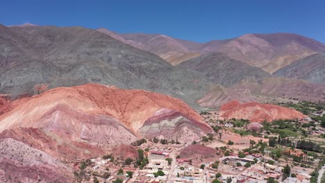 the hill of seven colors, hills bordering the quebrada de purmamarca, in jujuy province, argentina