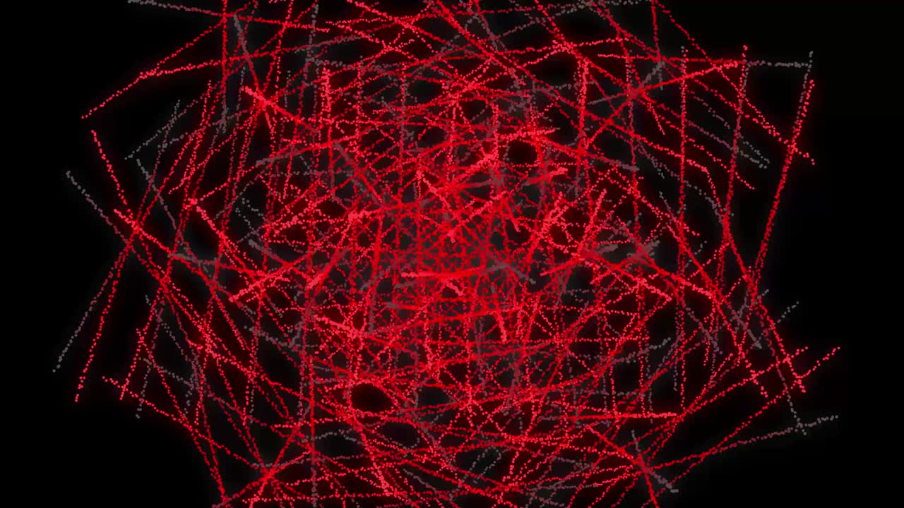 cambio de color del arco iris animación de patrón de forma de punto