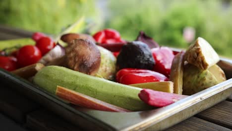 assortment of fresh vegetables for cooking