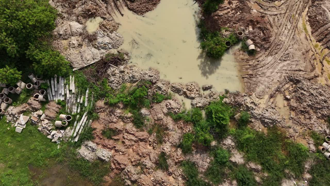 Construction Site with Drainage Issues