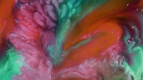 arte líquido abstracto - colores de tinta - rojo púrpura verde, uhd