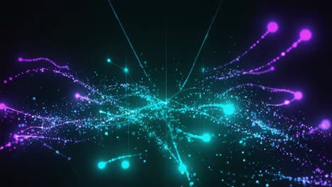 el fondo de partículas abstractas