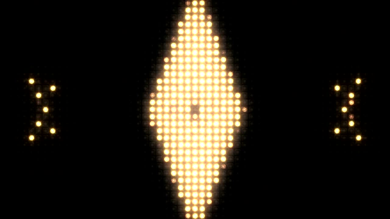 Endless pulsation of the pattern on the wall of light