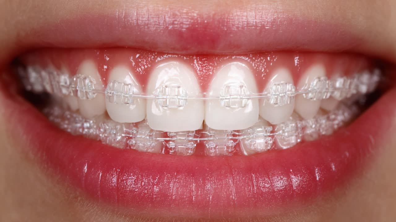 Transformative Journey of Orthodontic Treatment: A Close-Up Look at Clear Braces Improving Smiles Over Time