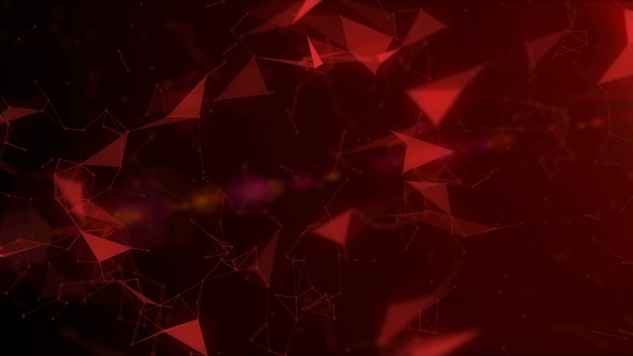 어두운 빨간색 플렉서스 시엄리스 루프 추상 기술 4k 스 비디오
