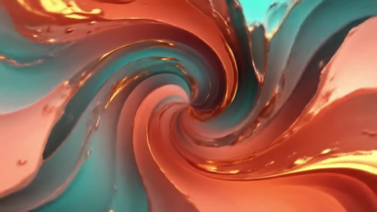 Abstract Swirling Liquid Colors