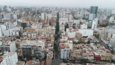 Drone-shot-of-MIraflores-Urban-Skyline