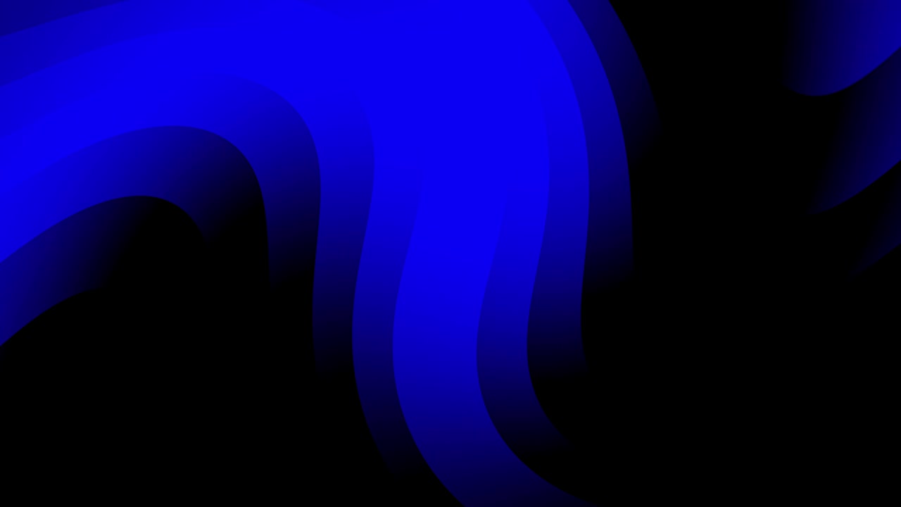 Motivo continuo astratto blu e nero in loop, Animazione 3D