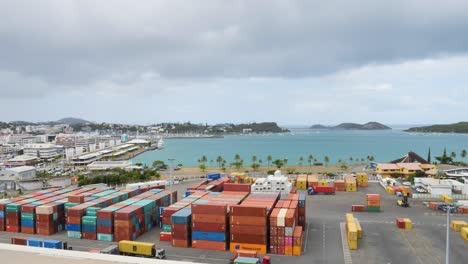 noumea container port and harbour, new caledonia