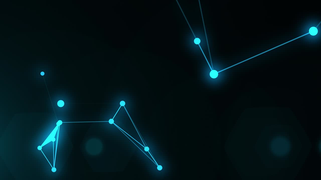 Technology network connect background.Blue point and lines connect.