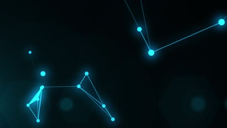 tecnología de conexión de red fondo. punto azul y líneas de conexión.