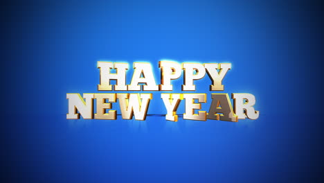 texto colorido feliz año nuevo en color degradado azul 6
