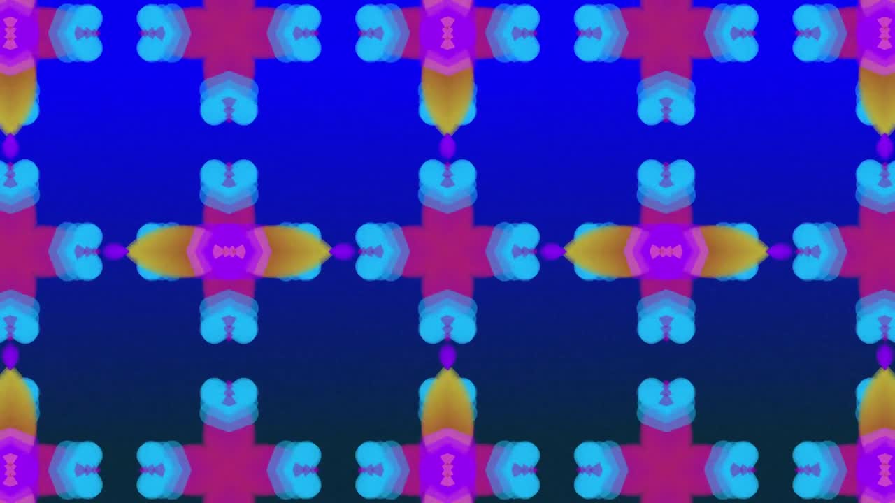 caleidoscopio en movimiento formas verdes abstractas