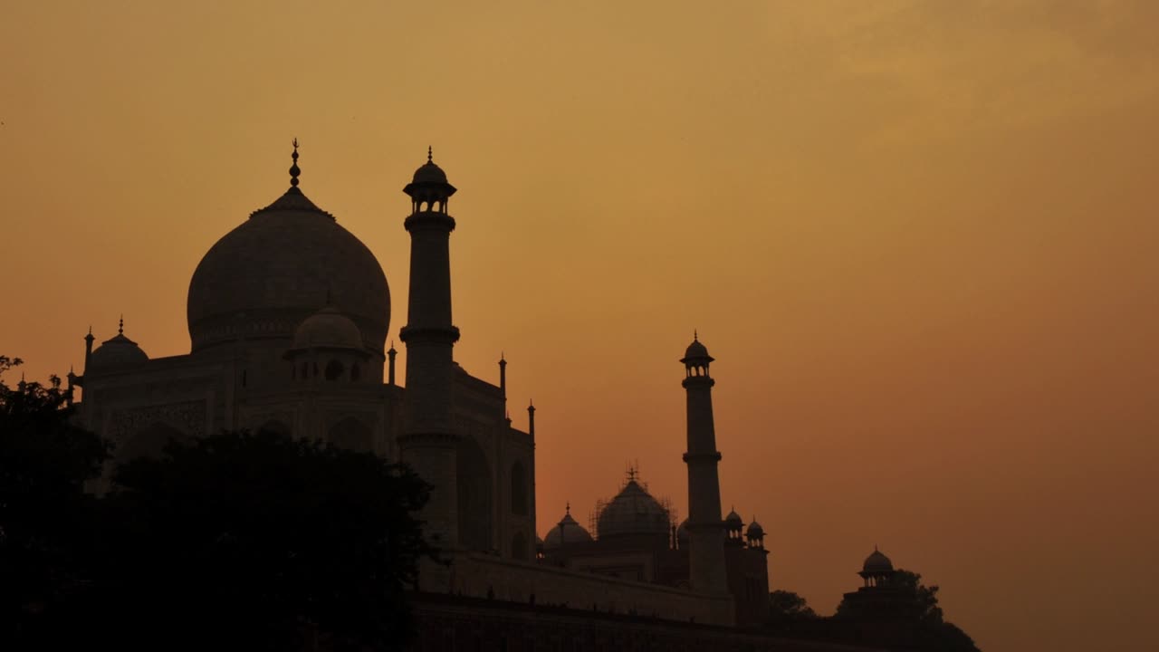 taj mahal agra india el lapso de tiempo