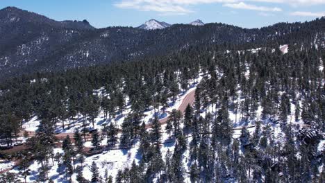 snowy colorado mountains in 4k