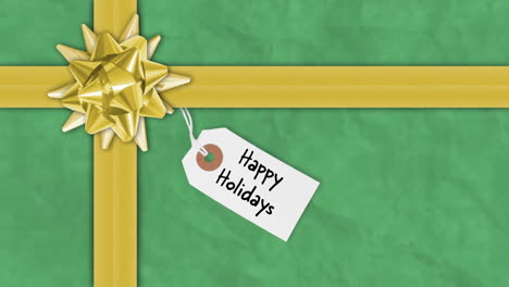 regalo de navidad en embalaje festivo