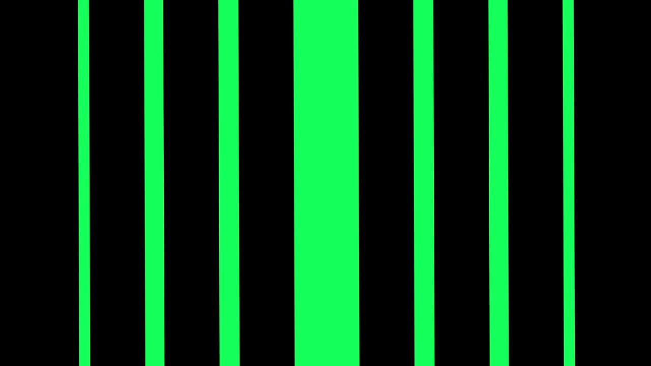 las rayas verticales negras de transición en el fondo de la pantalla verde de la llave de croma.