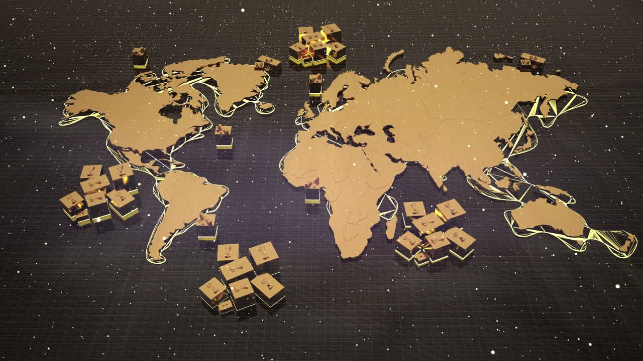 Rete Globale di Consegna Regali, Mappa del Mondo