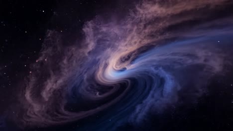 a swirling galaxy with stars and nebulae in the night sky