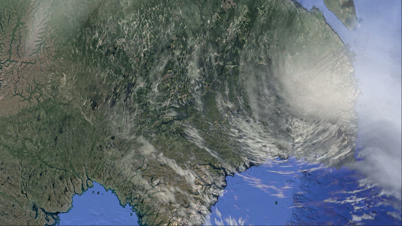 우주에서 온 허리케인 위성 지구 폭풍 태풍 기후 구름 날씨 4k