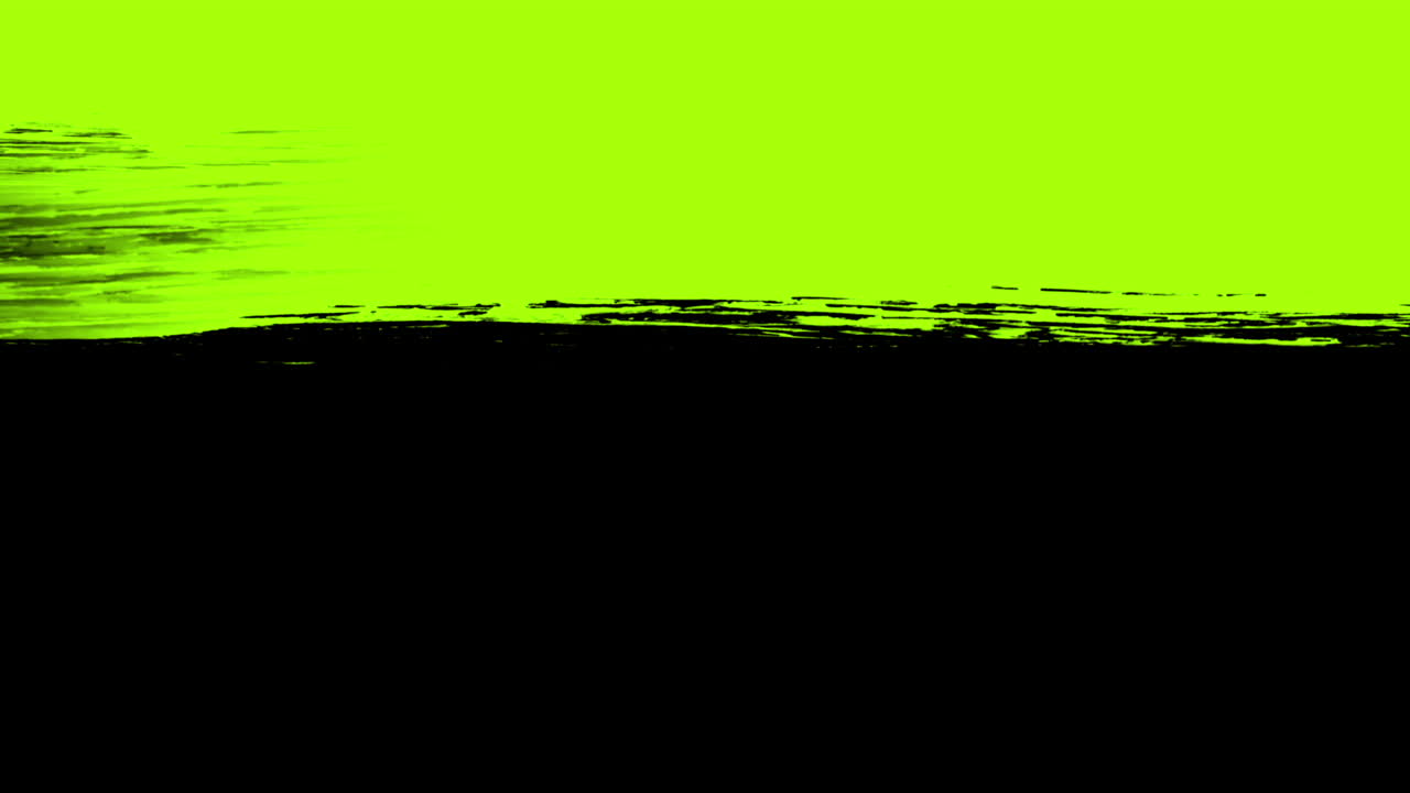 Transizione dinamica con pennellata nera e verde lime