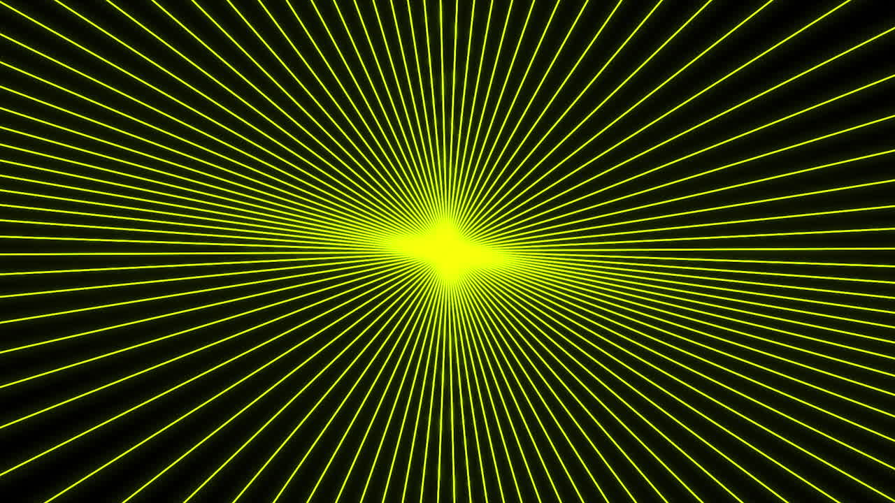 lignes radiales jaunes sur fond noir