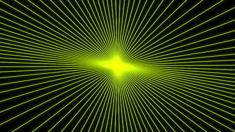 yellow radial lines on black background