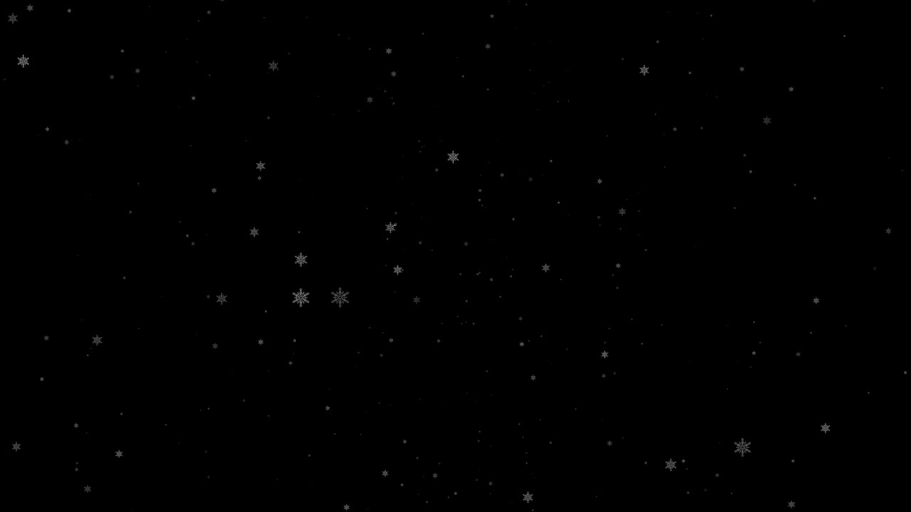 추상적인 느린 동작 아래  눈보라 검은 바탕에 보케 조명