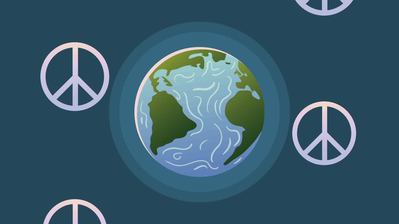 animación del espacio del planeta tierra